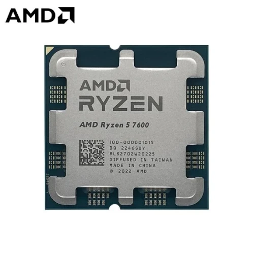 PROCESSEUR AMD RYZEN 5 7600 - SOCKET AM5 - 6-CORE - 12-THREADS - 5.1GHZ - 32MB - BOX AVEC VENTILO