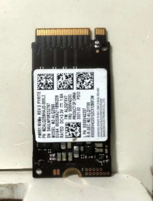 Samsung SSD PM991a TLC M.2 ( 256 go)