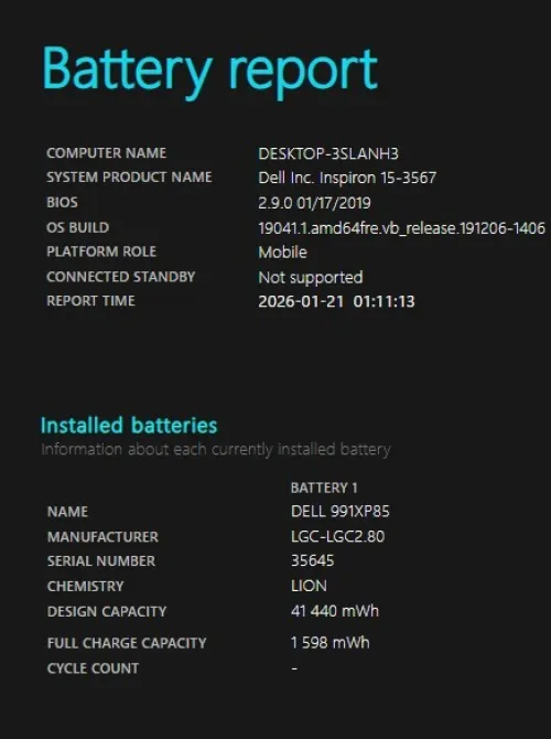 DELL Inspiron 15 ( i3 - 6 TH ) ( 128 GB - 8 DDR4 )