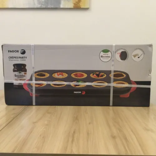 Crêpière électrique Crêpe Party FAGOR 10 personnes (1500 W) avec un pot de NOCCIOLATA GRATUIT