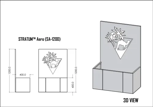 Le Jardinière de Luxe "STRATUM"