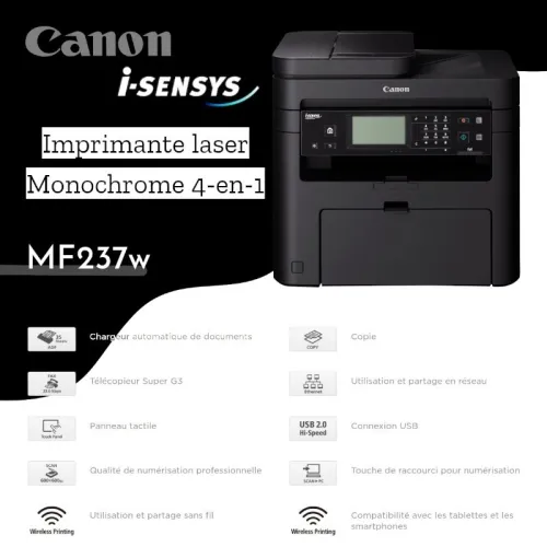 Imprimante canon MF237W WIFI MULTIFONCTION