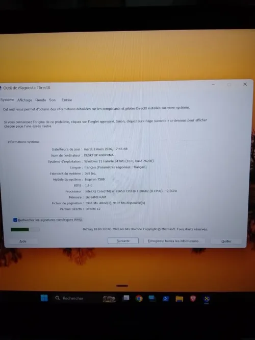 Dell Inspiron 15 7000  i7 8e Gen 16GB RAM  SSD + NVMe