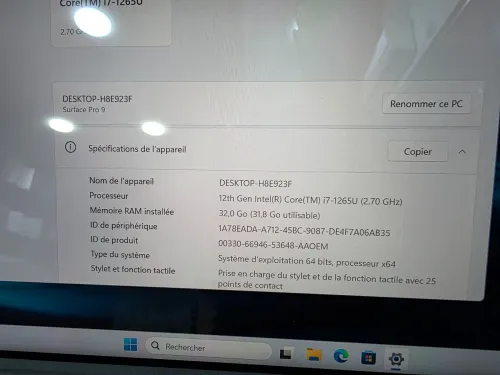 MICROSOFT SURFACE PRO 9 CORE I7 32G 1000GB NVME