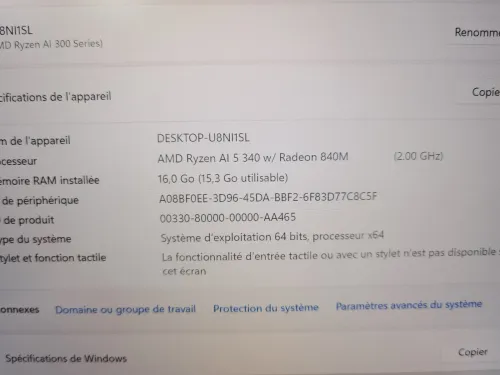 FRAMEWORK LAPTOP 13 RYZEN AI 5 340 16GB 1000GB RADEON 840M
