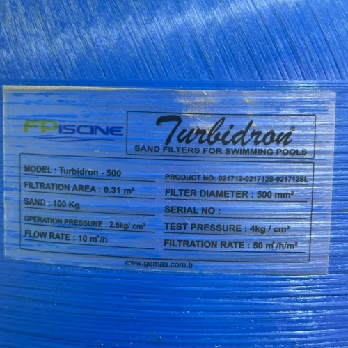 Filter a sable Turbidron pour piscine Gemas