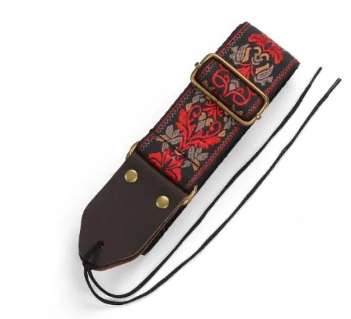 Sangle/Ceinture de Guitare Vintage Brodée - Qualité Premium (Neuve)