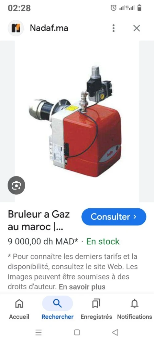 Brûleur à gaz Bruno ramazout domestique et industriel