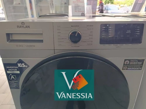 Machine à laver Automatique marque raylan gris 10.5kg