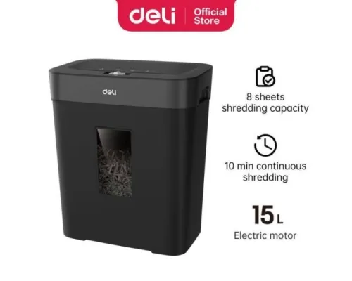 DESTRUCTEUR DOCUMENTS DELI ET023 15 LITRES