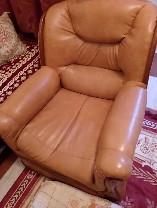Fauteuil 7 places en semili cuire 