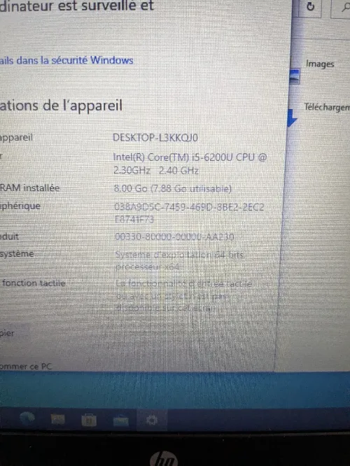 HP ProBook 640 G2 i5 6eme 8gb 250 ssd