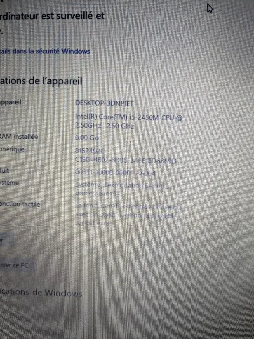 Asus 17 pouce i5 2eme 6gb ram 128ssd + 750 hdd Nvidia