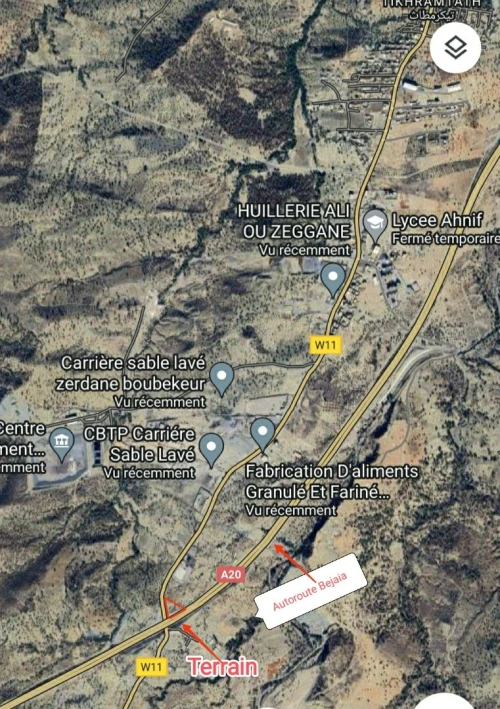 Vente Terrain Bouira Ahnif