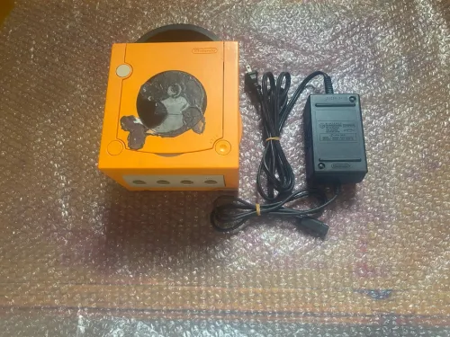 nintendo game cube orange 