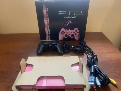 playstation 2 ps2 pink en boite