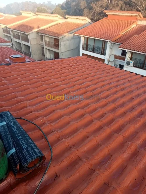 étanchéité ouedkniss القضاء على تسرب مياه الامطار