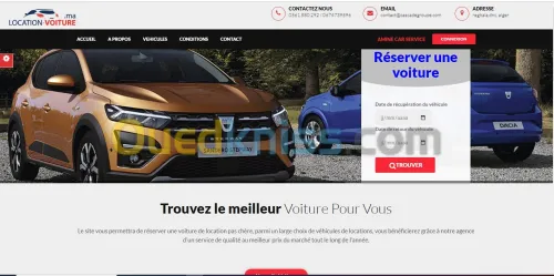 Site web de Gestion location de voiture et reservation