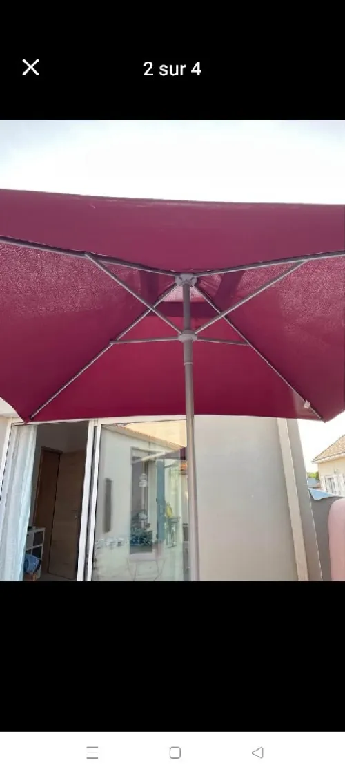 Parasol jardin 2 X 3 mètres 