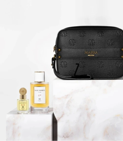 Coffret Maïssa Toscane Parfum huile de parfum sacoche