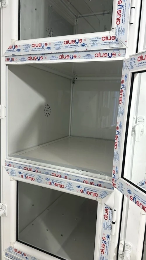 Cage en aluminium de chats pour vétérinaire