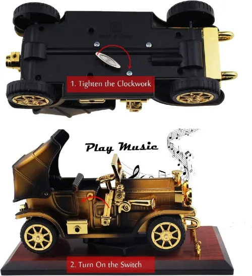 Boîte à musique rétro Vintage voiture Antique