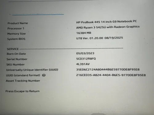 Hp probook 445 G9