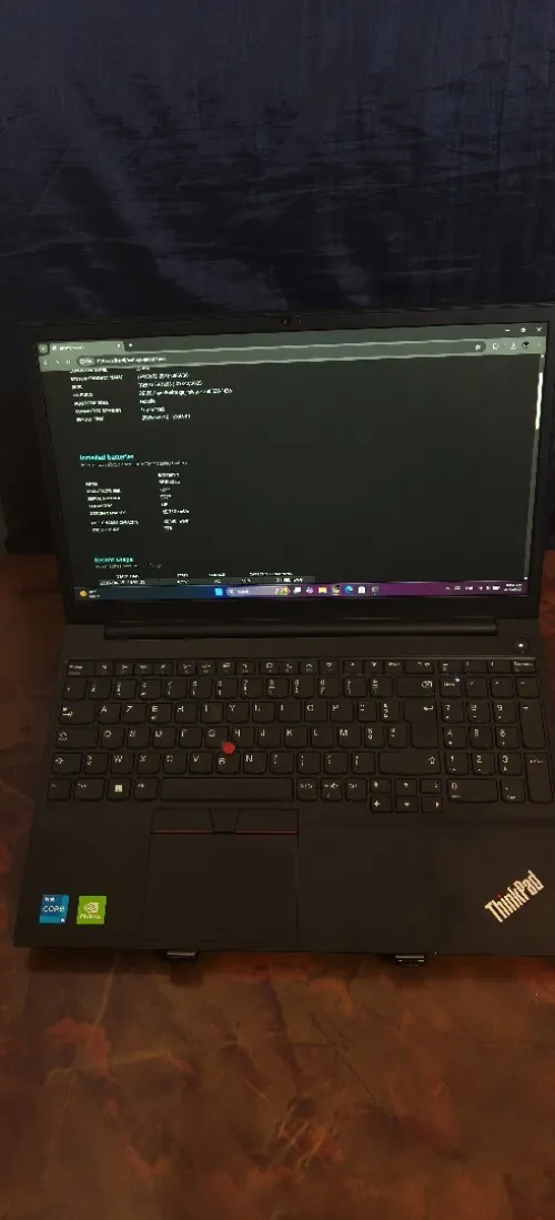 Lenovo thinkpad e15 Gen 2 double Carte graphique