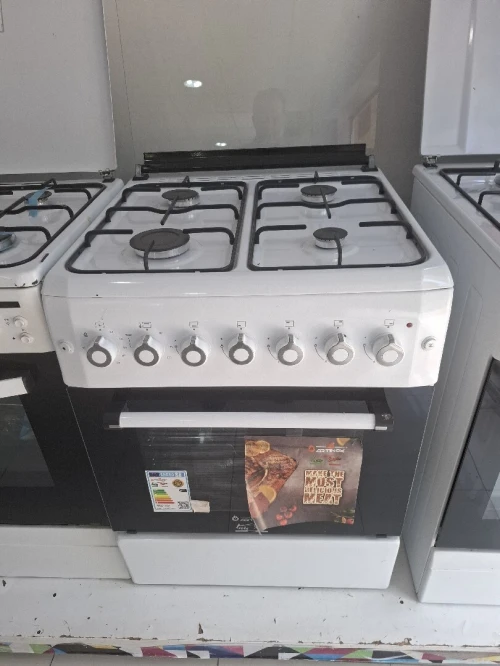 Cuisinière 4 feux gaz électrique  Artinox blanche