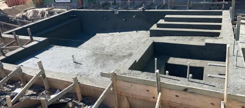 construction de piscines par projection de béton