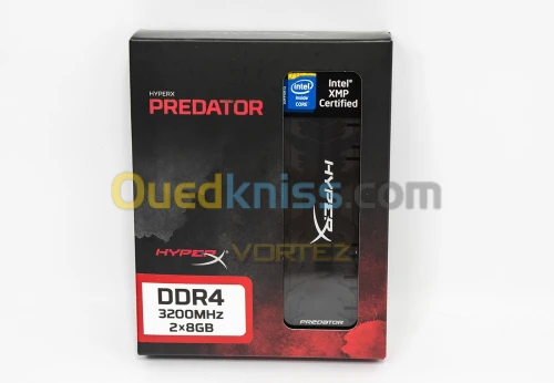 Ram HyperX Predator DDR4 16GO (2x8Go) 3200 MHz CAS16