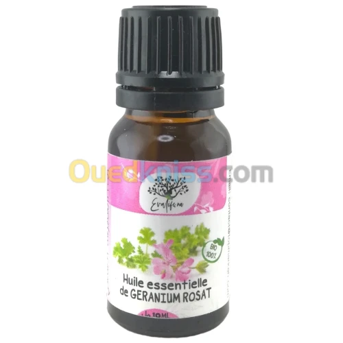 Huile Essentielle de Géranium 100% naturel Sans Additifs 10ml