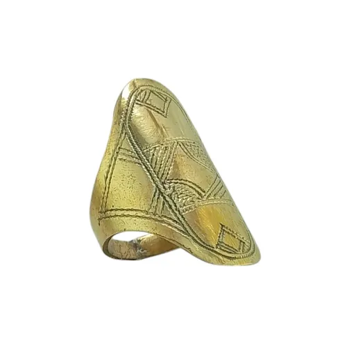 Bague longue touareg pour homme ou femme fabriquée à la main de diamètre 6 cm 