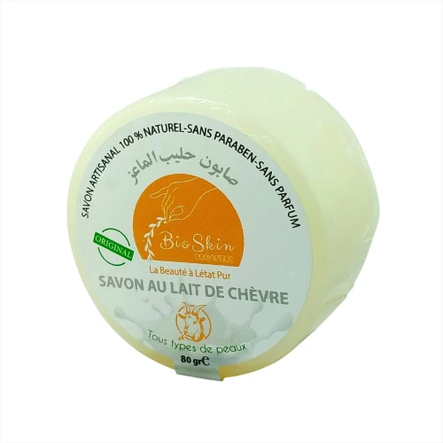 Savon Naturel au Lait de Chèvre Pur - Hydratation Intense et Peaux Sensibles 80g