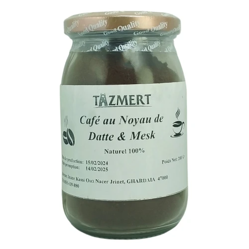 Café Noyaux de dattes 100% naturelles  sans additifs bocal de 200 gr 