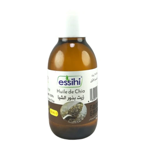Huile de Graines de Chia Pressée à Froid Pure et 100% naturel Sans Additifs 100ml