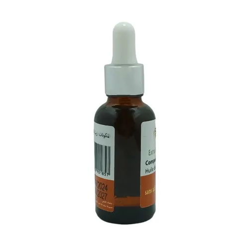 Huile de Gingembre Pressée à Froid Pure et 100% naturel Sans Additifs 30ml