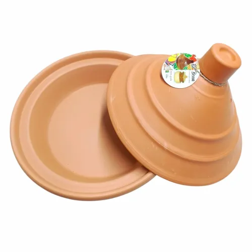 Tajine Traditionnel en Argile Naturelle Diamètre 30 cm   طاجين طيني طبيعي تقليدي
