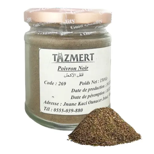 Poivre noire moulu Fait Maison 100% Naturelle 150 gr