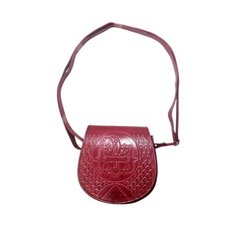 Sac épaule traditionnel fait main par des artisans de Tamanrasset 16*15*9.5 cm