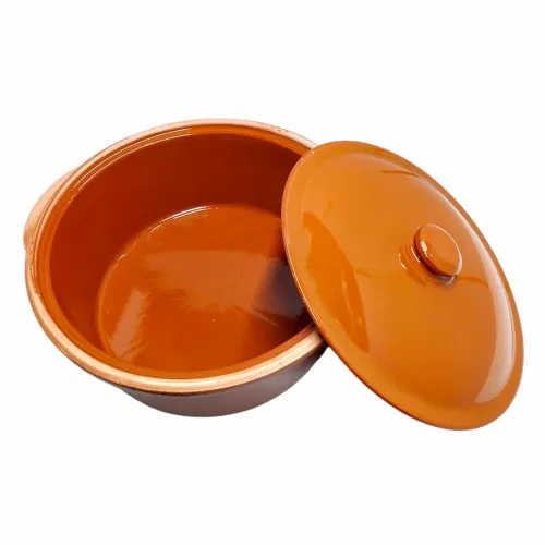 Tajine Artisanal en Terre Cuite Émaillée Tradition & Saveurs Naturelles Ø 30 cm