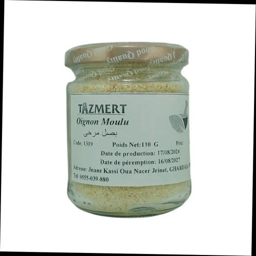 Oignon en poudre Fait Maison 100% Naturelle 110 gr 