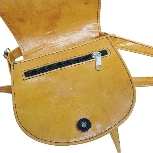 Sac épaule traditionnel fait main par des artisans de Tamanrasset 16*15*9 cm