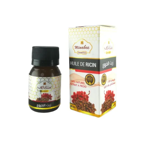 Huile de Ricin Pressée à Froid Pure et 100% naturel Sans Additifs 30ml