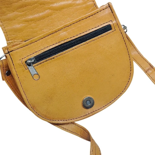 Sac épaule traditionnel fait main par des artisans de Tamanrasset 16*15*8.5 cm