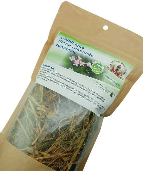 Tisane Petite-Centaurée Commune Récolté au Sud de l'Algérie - Sèche Sac 50 Gr