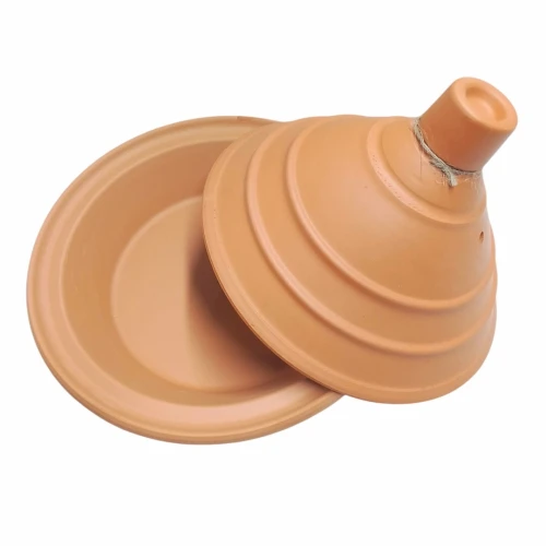 Tajine Authentique en Argile Rouge du Sahara Algérien Fait Main & 100% Naturel طاجين أصيل مصنوع من الطين الأحمر الصحراوي الجزائري