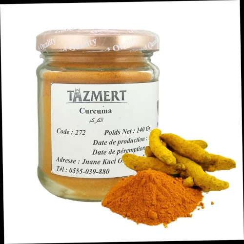 Curcuma moulu Fait Maison 100% Naturelle 140 gr.