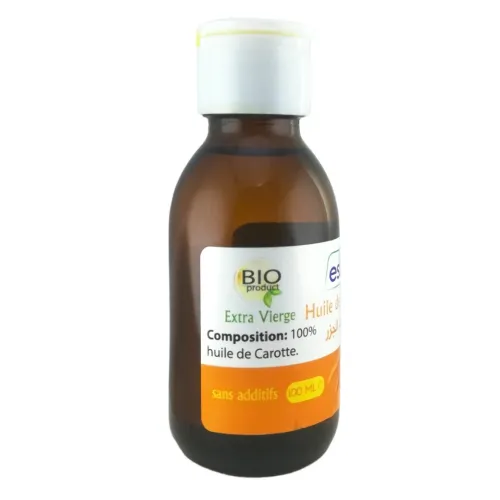 Huile de Carotte Pressée à Froid Pure et 100% naturel Sans Additifs 100ml