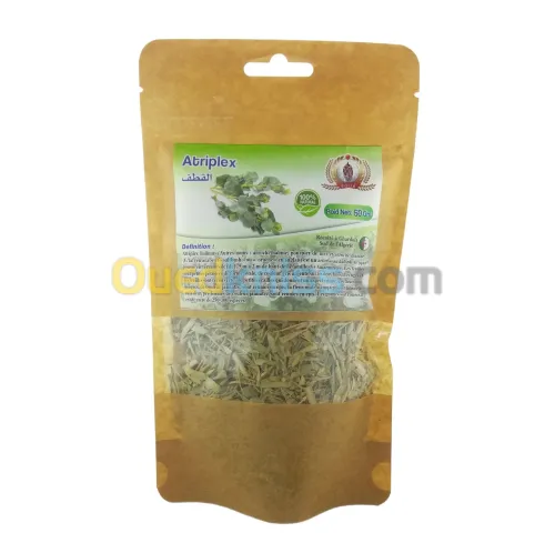 Plante Atriplex (Arroche Halimus, G'tef) Sèche Local Sac 50Gr